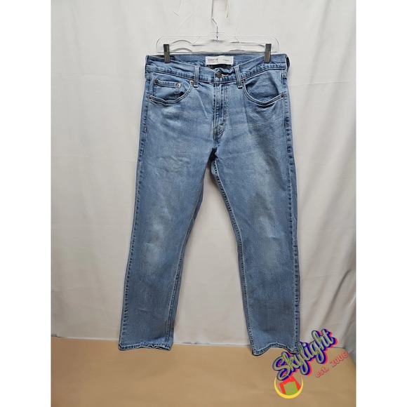 Levi's Other - Levi's Mens Blue Relaxed Fit Strauss Signature Stretch Denim Jeans Size 32x32